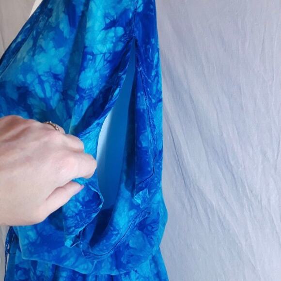 C & C California Batik Hi-Low Hem Dress Lg NWT - Picture 6 of 9